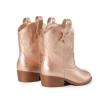 imageDREAM PAIRS Girls Cowgirl Boots Cowboy Boots with Low Heel Western Embroidered Fashion Mid Calf Shoes for ToddlerLittle KidBig KidRose Gold