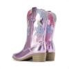 imageDREAM PAIRS Girls Cowgirl Cowboy Boots Western Fashion Mid Calf BootsPinkRainbow