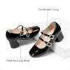 imageDREAM PAIRS Girls Dress Shoes Mary Jane Double Straps High Heel Easter Wedding Party Church Princess Communion Pumps for LittleBig KidsBlack