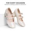 imageDREAM PAIRS Girls Dress Shoes Mary Jane Double Straps High Heel Easter Wedding Party Church Princess Communion Pumps for LittleBig KidsIvory