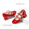 imageDREAM PAIRS Girls Dress Shoes Mary Jane Double Straps High Heel Easter Wedding Party Church Princess Communion Pumps for LittleBig KidsRed