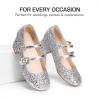 imageDREAM PAIRS Girls Dress Shoes Mary Jane Double Straps High Heel Easter Wedding Party Church Princess Communion Pumps for LittleBig KidsSilver