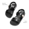 imageDREAM PAIRS Girls Sandals Casual Open Toe Two Adjustable Strapped Sandals with Hook and Loop for Little KidBig KidBlack