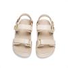 imageDREAM PAIRS Girls Sandals Casual Open Toe Two Adjustable Strapped Sandals with Hook and Loop for Little KidBig KidNude