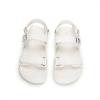 imageDREAM PAIRS Girls Sandals Casual Open Toe Two Adjustable Strapped Sandals with Hook and Loop for Little KidBig KidWhite