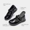 imageDREAM PAIRS Girls School Shoes Mary Jane Flats Lightweight Comfortable Girls Uniform Dress Shoes for ToddlerLittle KidBig KidAll Black