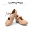 imageDREAM PAIRS Girls Tap Shoes Easy Strap Dance Shoes Girls Mary Jane Flats for ToddlerLittle KidBig KidTan