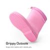 imageDREAM PAIRS Kids Rain Boots Boys Girls Lightweight Boots Waterproof Easyon Outdoor Playing Rain Boot UnisexChildAll Pink