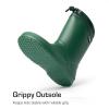 imageDREAM PAIRS Kids Rain Boots Boys Girls Lightweight Boots Waterproof Easyon Outdoor Playing Rain Boot UnisexChildDark Green