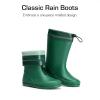 imageDREAM PAIRS Kids Rain Boots Boys Girls Lightweight Boots Waterproof Easyon Outdoor Playing Rain Boot UnisexChildDark Green