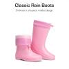 imageDREAM PAIRS Kids Rain Boots Boys Girls Lightweight Boots Waterproof Easyon Outdoor Playing Rain Boot UnisexChildPink