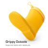imageDREAM PAIRS Kids Rain Boots Boys Girls Lightweight Boots Waterproof Easyon Outdoor Playing Rain Boot UnisexChildYellow