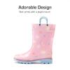 imageDREAM PAIRS Kids Rain Boots Cute Lightweight Waterproof with Pullon Handles for Girls ampamp Boys Toddler Outdoor PlayPink