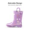 imageDREAM PAIRS Kids Rain Boots Cute Lightweight Waterproof with Pullon Handles for Girls ampamp Boys Toddler Outdoor PlayPurple