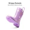 imageDREAM PAIRS Kids Rain Boots Cute Lightweight Waterproof with Pullon Handles for Girls ampamp Boys Toddler Outdoor PlayPurple