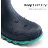 imageDREAM PAIRS Kids Rain Boots EasyOn Lightweight NonSlip Outsole for Boys ampamp Girls Outdoor Rainy Day PlayNavyGreen