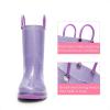 imageDREAM PAIRS Kids Rain Boots Glitter Boys Girls with Easyon Handles Sparkly Waterproof Boots Outdoor Playing Rain Boots UnisexChildPurple