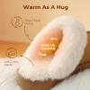 imageDREAM PAIRS Kids Slippers Girls Boys House Fuzzy Indoor Outdoor Warm Slip on Slipper for Little Kid Big KidCamel