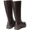 imageDREAM PAIRS Knee High Boots Comfortable Chunky Platform RoundToe Side Zip Boots for WomenBrown