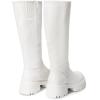 imageDREAM PAIRS Knee High Boots Comfortable Chunky Platform RoundToe Side Zip Boots for WomenWhite