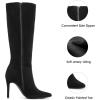 imageDREAM PAIRS Knee High Boots for Women Sexy Pointed Toe Stiletto High Heel Boots Fashion ampamp Classic Dress ShoesBlacksuede