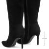 imageDREAM PAIRS Knee High Boots for Women Sexy Pointed Toe Stiletto High Heel Boots Fashion ampamp Classic Dress ShoesBlacksuede