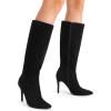 imageDREAM PAIRS Knee High Boots for Women Sexy Pointed Toe Stiletto High Heel Boots Fashion ampamp Classic Dress ShoesBlacksuede