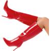imageDREAM PAIRS Knee High Boots for Women Sexy Pointed Toe Stiletto High Heel Boots Fashion ampamp Classic Dress ShoesRedpat