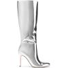 imageDREAM PAIRS Knee High Boots for Women Sexy Pointed Toe Stiletto High Heel Boots Fashion ampamp Classic Dress ShoesSilverpat