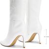 imageDREAM PAIRS Knee High Boots for Women Sexy Pointed Toe Stiletto High Heel Boots Fashion ampamp Classic Dress ShoesWhitepu