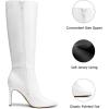 imageDREAM PAIRS Knee High Boots for Women Sexy Pointed Toe Stiletto High Heel Boots Fashion ampamp Classic Dress ShoesWhitepu