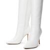 imageDREAM PAIRS Knee High Boots for Women Sexy Pointed Toe Stiletto High Heel Boots Fashion ampamp Classic Dress ShoesWhitepu
