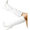 imageDREAM PAIRS Knee High Boots for Women Sexy Pointed Toe Stiletto High Heel Boots Fashion ampamp Classic Dress ShoesWhitepu