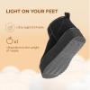 imageDREAM PAIRS Platform Mini Boots for Women Suede Genuine Leather Classic Winter Ankle Snow Boots with Memory Foam Insole Lightweight AntiSlip Outsole FuzzyClassicBlack