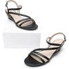 imageDREAM PAIRS Strappy Wrapped Dressy Wedge Sandals Comfortable Ankle Strap Open Toe Evening Dress Wedding Dance Summer ShoesBlackpu