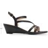 imageDREAM PAIRS Strappy Wrapped Dressy Wedge Sandals Comfortable Ankle Strap Open Toe Evening Dress Wedding Dance Summer ShoesBlackpu