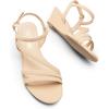 imageDREAM PAIRS Strappy Wrapped Dressy Wedge Sandals Comfortable Ankle Strap Open Toe Evening Dress Wedding Dance Summer ShoesNudenubuck