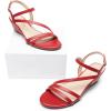 imageDREAM PAIRS Strappy Wrapped Dressy Wedge Sandals Comfortable Ankle Strap Open Toe Evening Dress Wedding Dance Summer ShoesRedpu