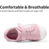 imageDREAM PAIRS Toddler Boys Girls Sneakers Casual Lightweight Kids Storybook Walking Skate ShoesRainbowPink