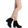 imageDREAM PAIRS Womens Ankle Boots Chunky Heel Platform Fall Heeled Short Booties ShoesBlack