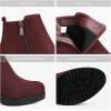 imageDREAM PAIRS Womens Ankle Boots Chunky Heel Platform Fall Heeled Short Booties ShoesBurgundy