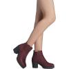 imageDREAM PAIRS Womens Ankle Boots Chunky Heel Platform Fall Heeled Short Booties ShoesBurgundy