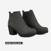 imageDREAM PAIRS Womens Ankle Boots Chunky Heel Platform Fall Heeled Short Booties ShoesGrey