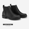 imageDREAM PAIRS Womens Ankle Boots Chunky Low Heel Chelsea Booties Slip On Elastic Fall Short BootsBlackPu