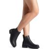 imageDREAM PAIRS Womens Ankle Boots Chunky Low Heel Chelsea Booties Slip On Elastic Fall Short BootsBlackPu
