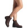 imageDREAM PAIRS Womens Ankle Boots Chunky Low Heel Chelsea Booties Slip On Elastic Fall Short BootsBrownPu
