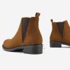 imageDREAM PAIRS Womens Ankle Boots Chunky Low Heel Chelsea Booties Slip On Elastic Fall Short BootsCamel