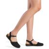 imageDREAM PAIRS Womens Closed Toe Sandals Arch Support Comfort Cork Footbed Flat Sandals Summer ShoesBlack
