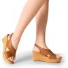 imageDREAM PAIRS Womens Comfortable Ankle Strap Platform Wedge Sandals for Women Casual Dressy SummerBrown