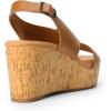 imageDREAM PAIRS Womens Comfortable Ankle Strap Platform Wedge Sandals for Women Casual Dressy SummerBrown